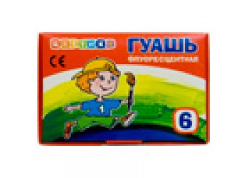 Набор гуаши флуоресцентной Цветик 6*20мл